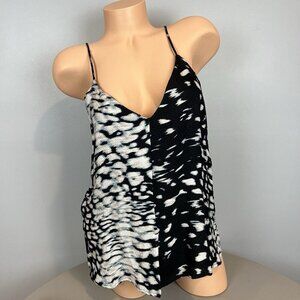 Townsen Silk Cami Top Size Large Sleeveless V Neck NWT Midnight